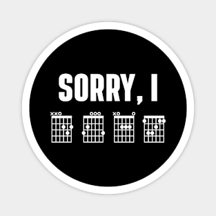 Sorry I DGAF - Funny guitar music Magnet